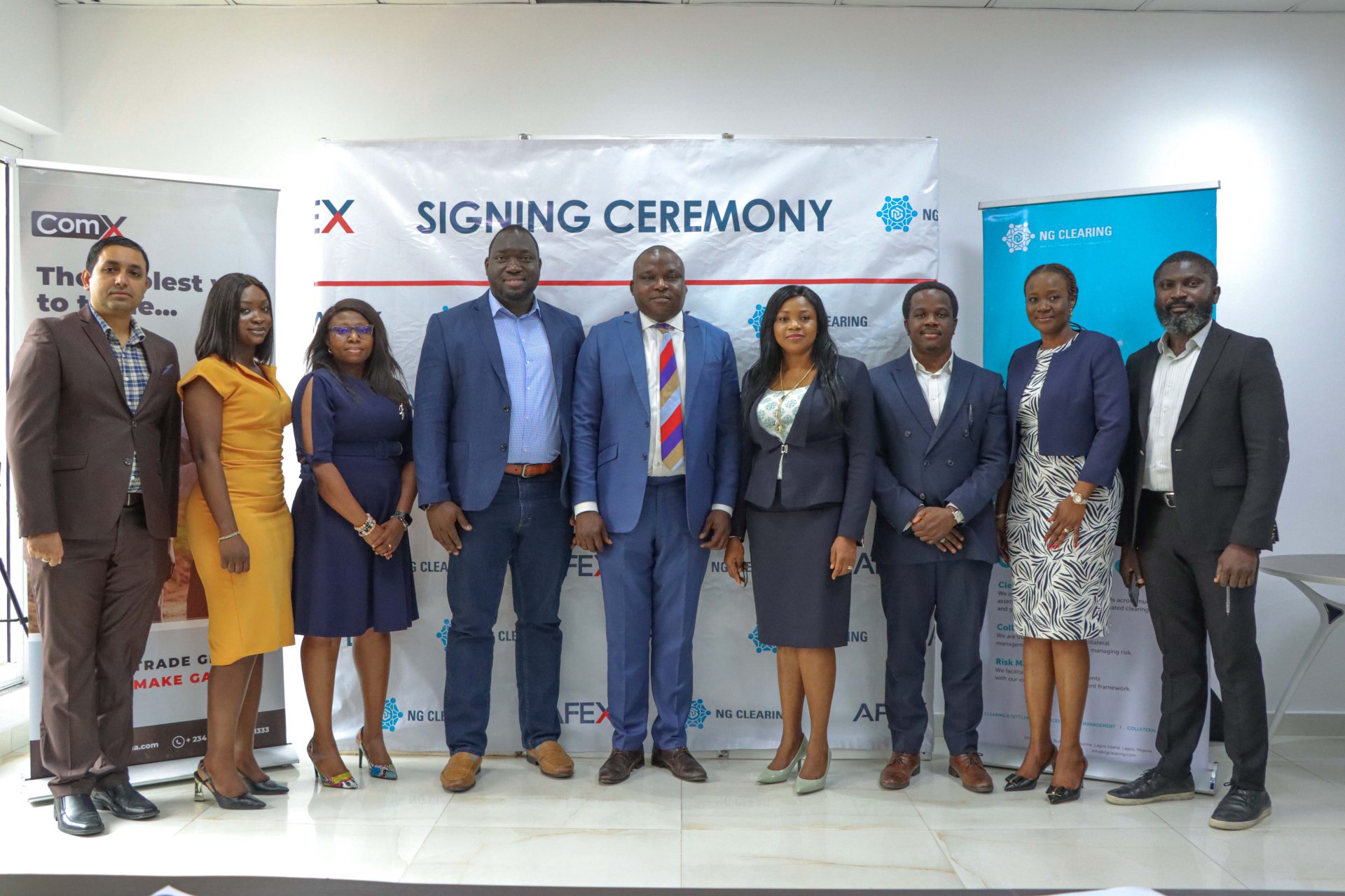 NG Clearing and AFEX signing ceremony for Commodity Derivatives